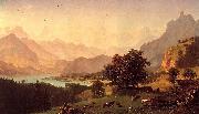 Albert Bierstadt Bernese Alps, oil on canvas oil painting picture wholesale